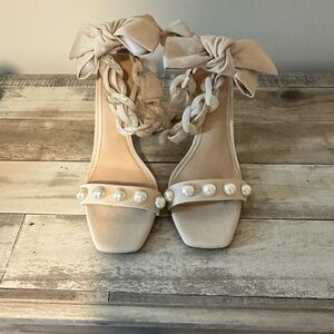 Pearl and Nude Heels